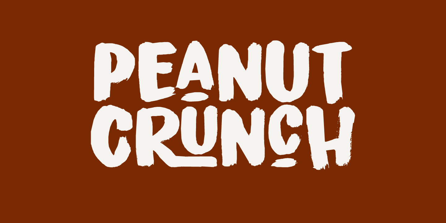 Schriftart Peanut Crunch