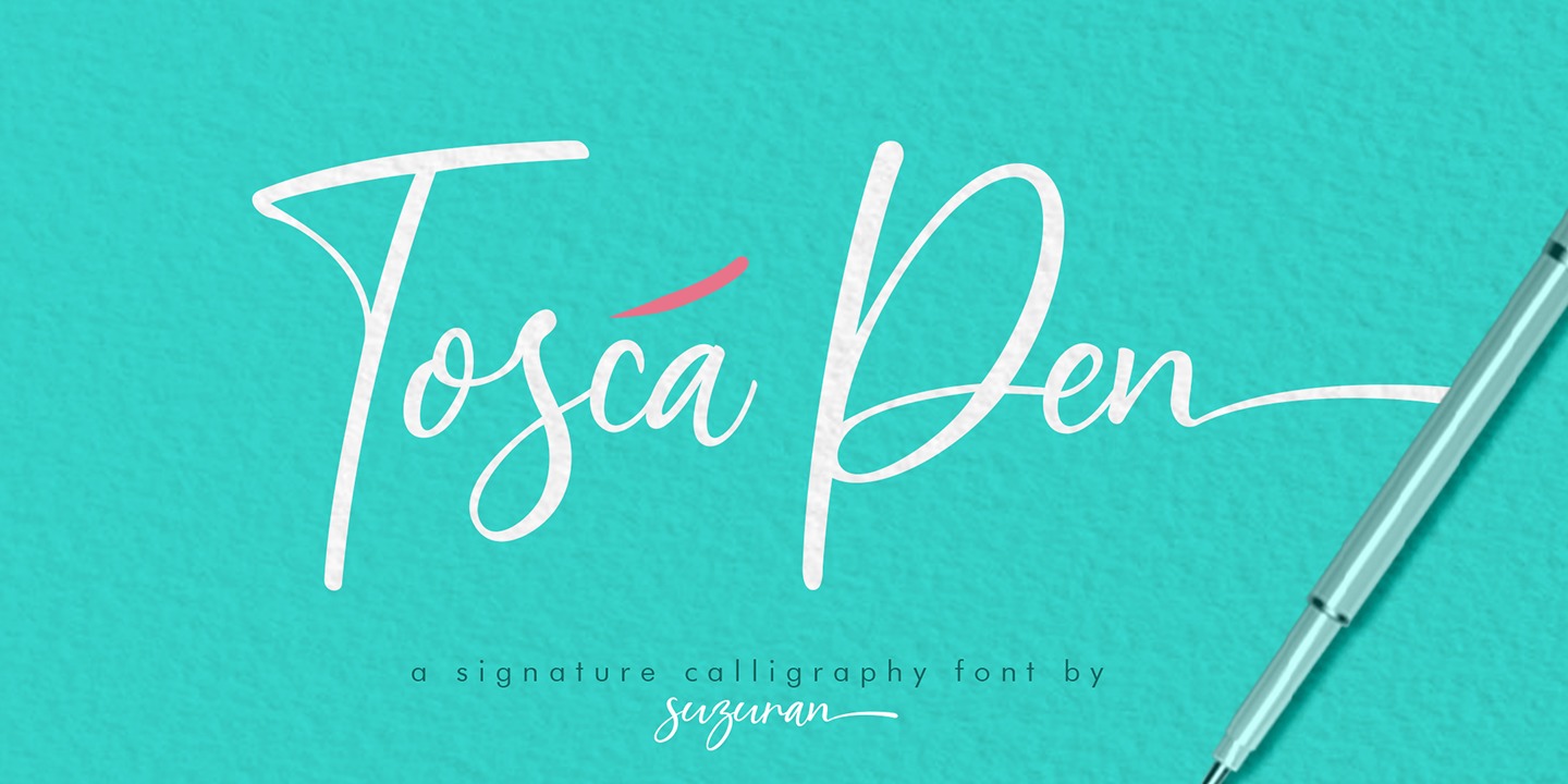 Schriftart Tosca Pen