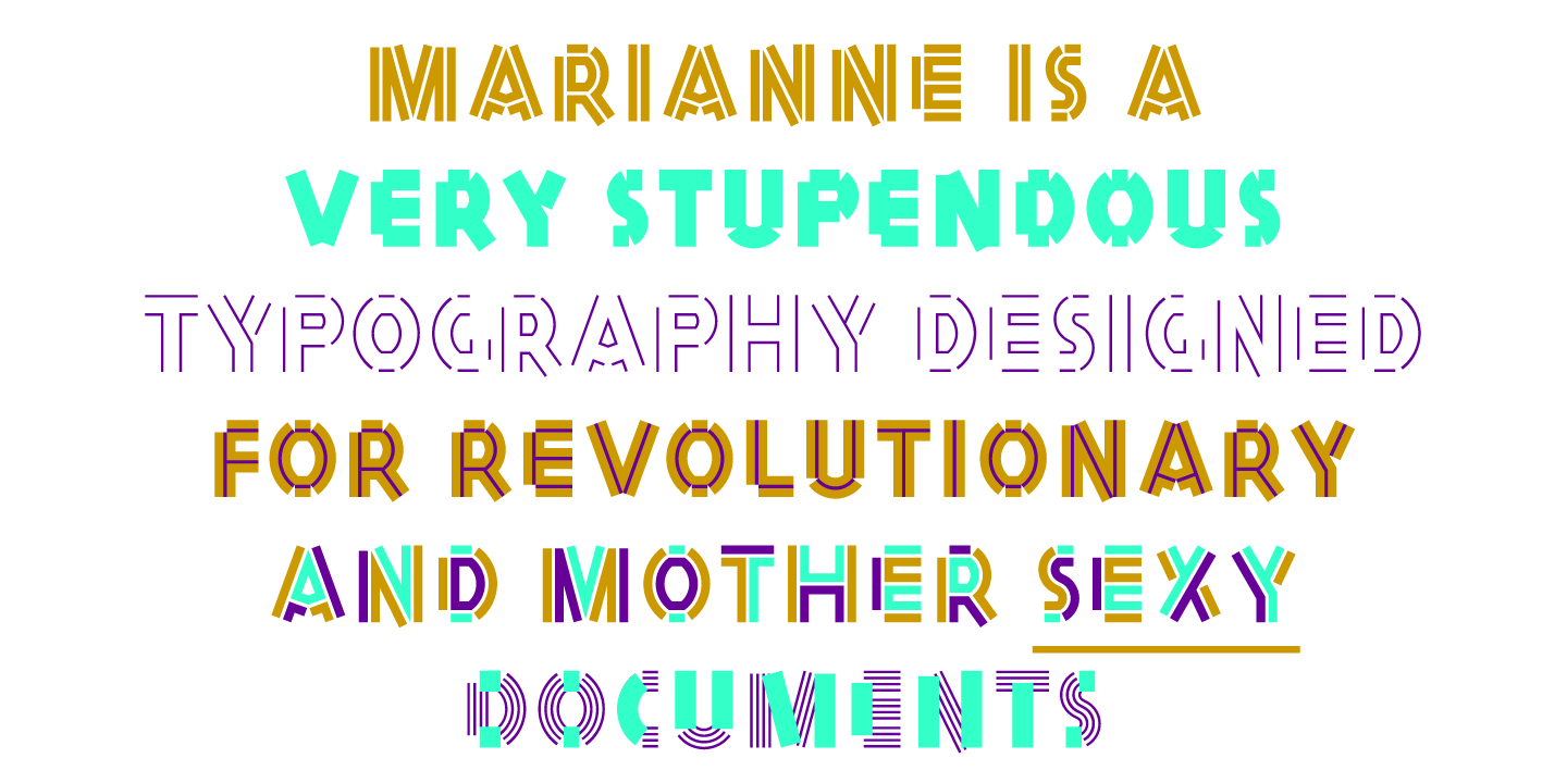 Schriftart Marianne