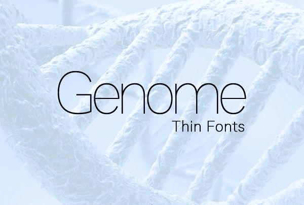 Schriftart Genome