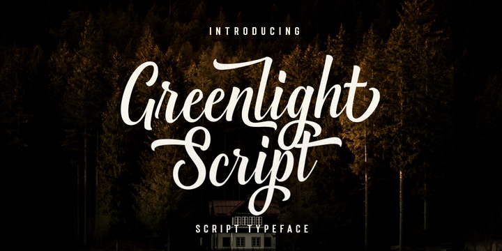 Schriftart Greenlight Script