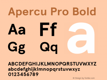 Schriftart Apercu Pro