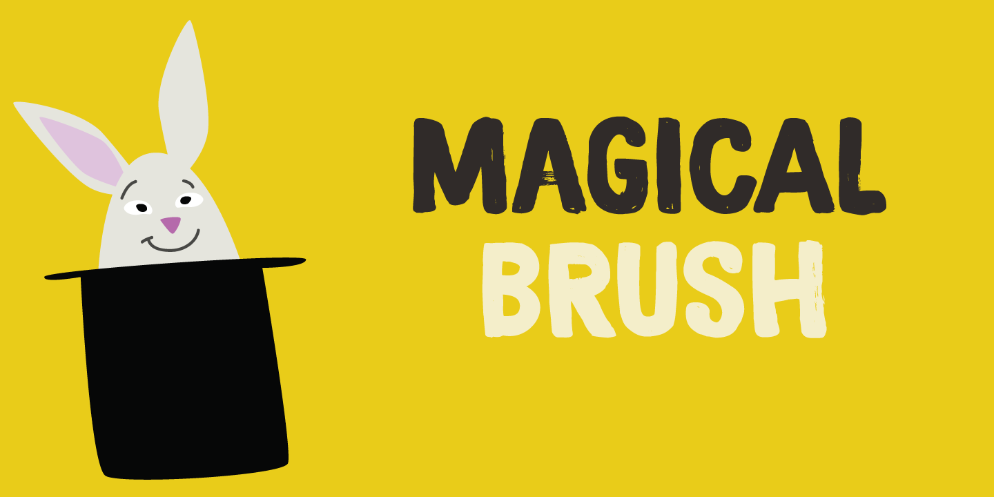 Schriftart Magical Brush