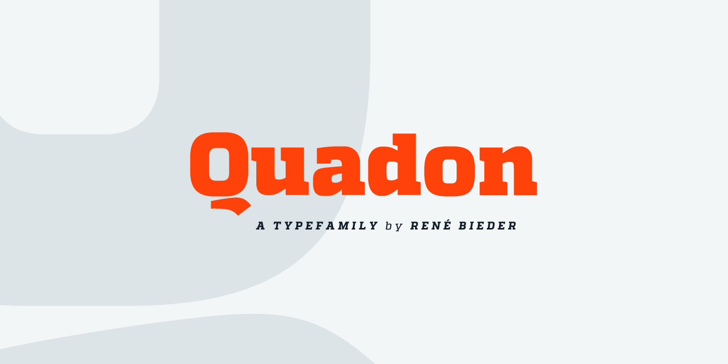 Schriftart Quadon
