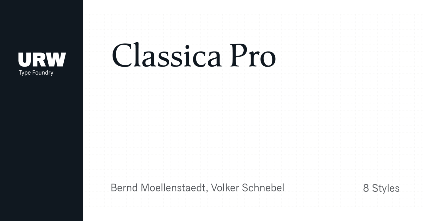 Schriftart Classica Pro