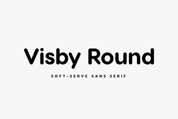 Schriftart Visby Round CF