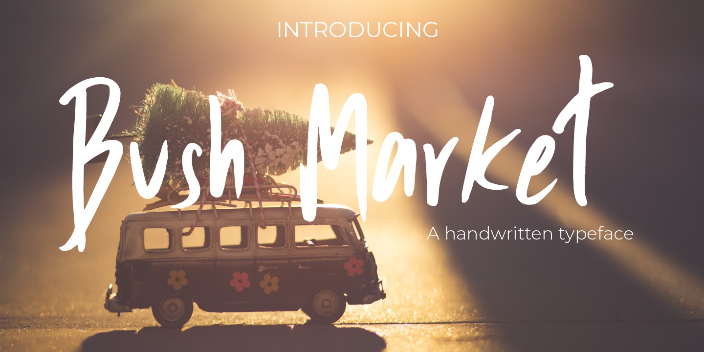 Schriftart Bush Market