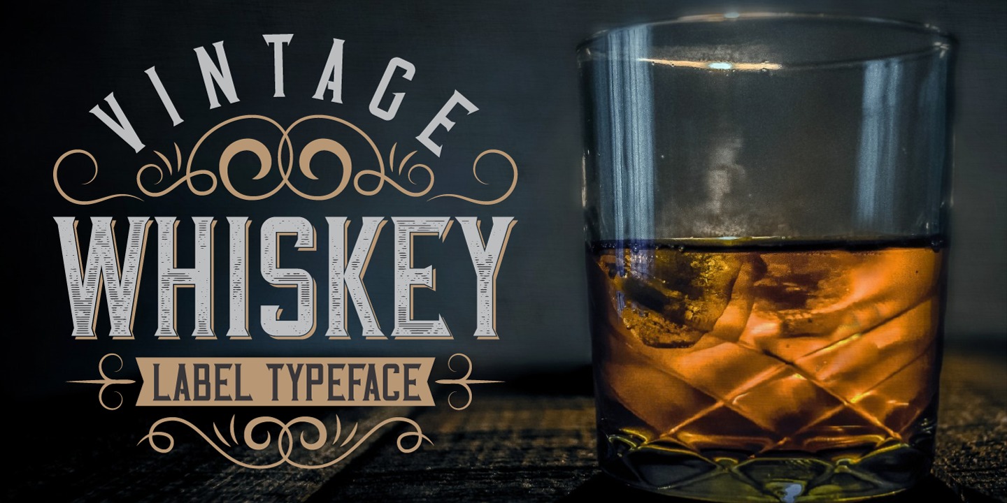 Schriftart Vintage Whiskey