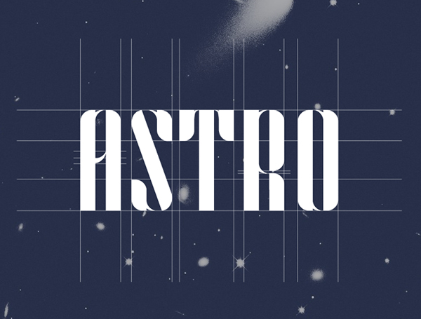 Schriftart Astro
