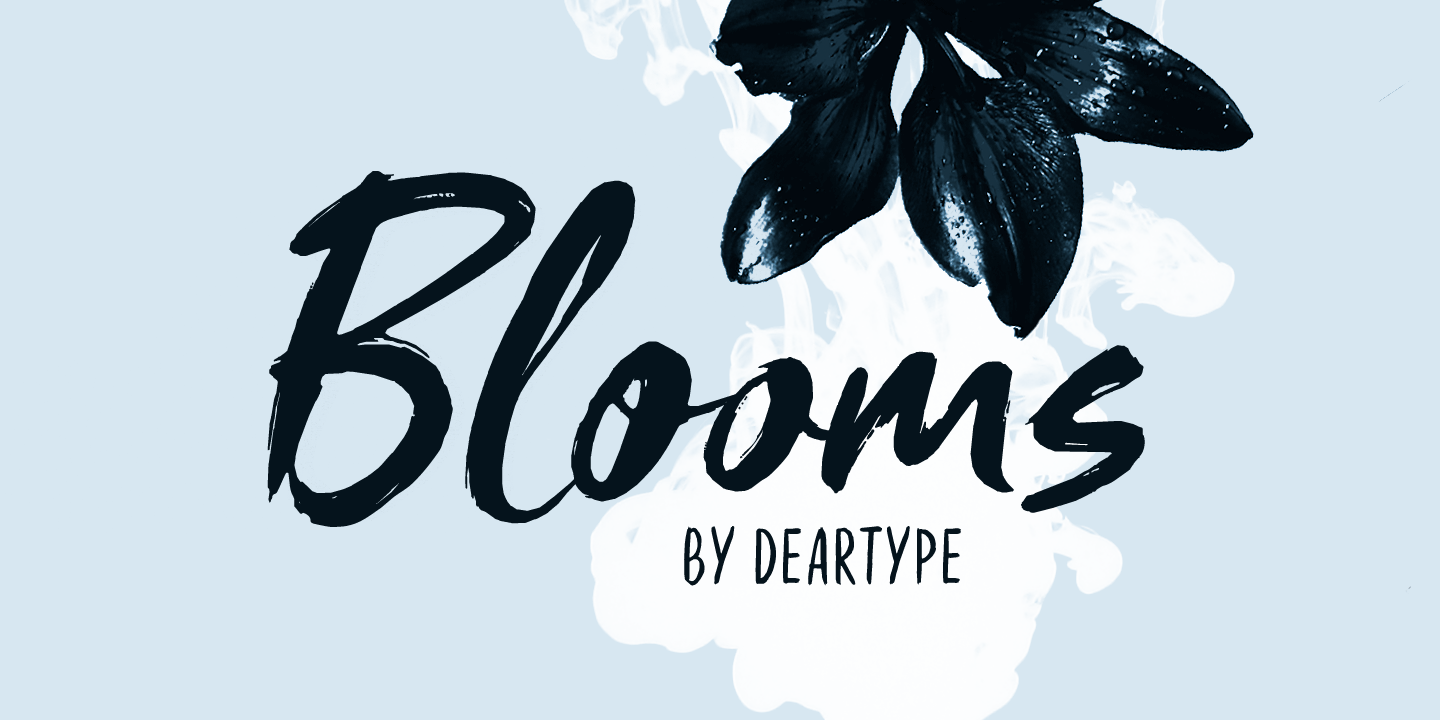 Schriftart Blooms