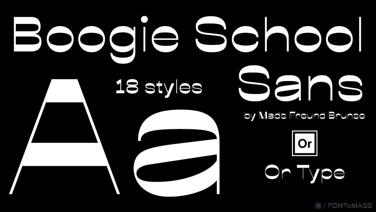 Schriftart Boogie School Sans