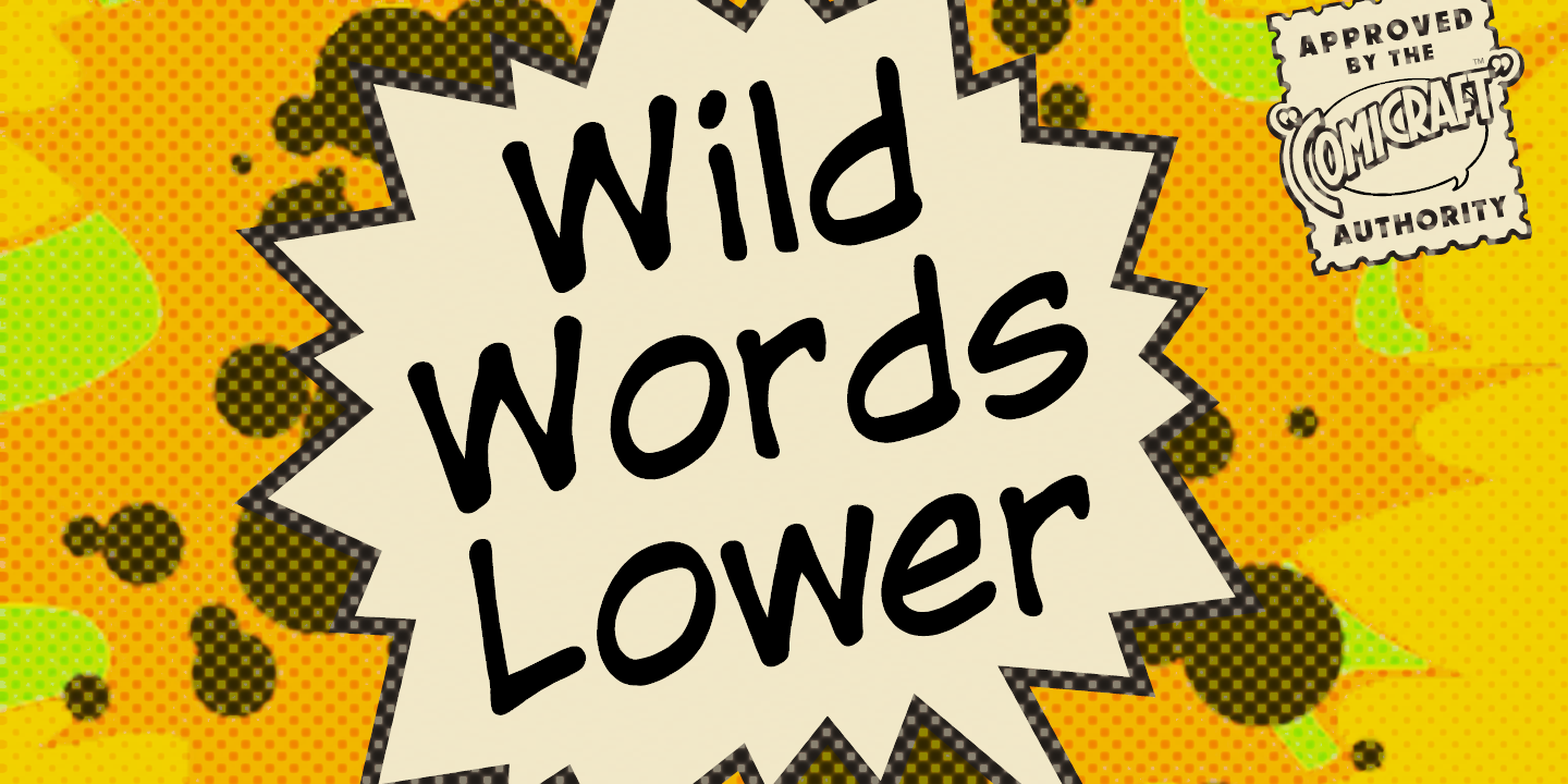 Schriftart WildWords Lower