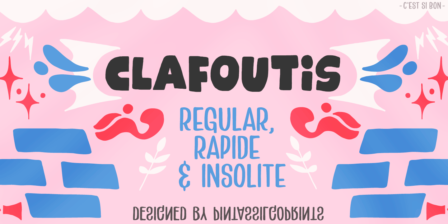 Schriftart Clafoutis