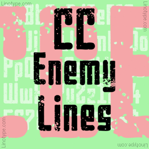 Schriftart Enemy Lines