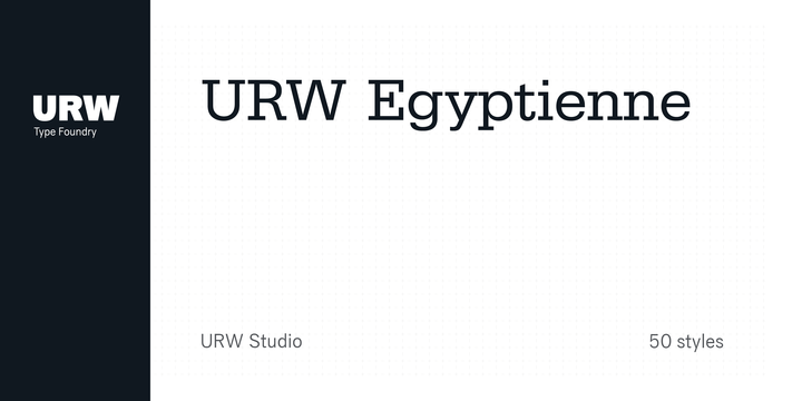 Schriftart Egyptienne URW