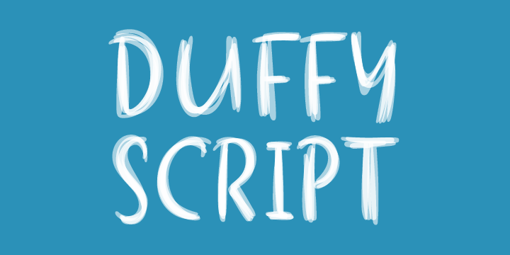 Schriftart Duffy