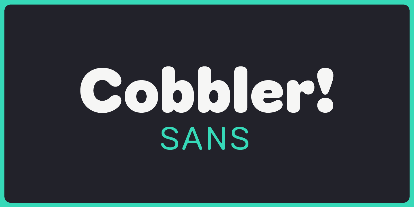 Schriftart Cobbler Sans