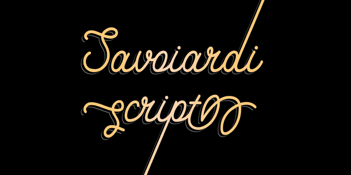 Schriftart Savoiardi