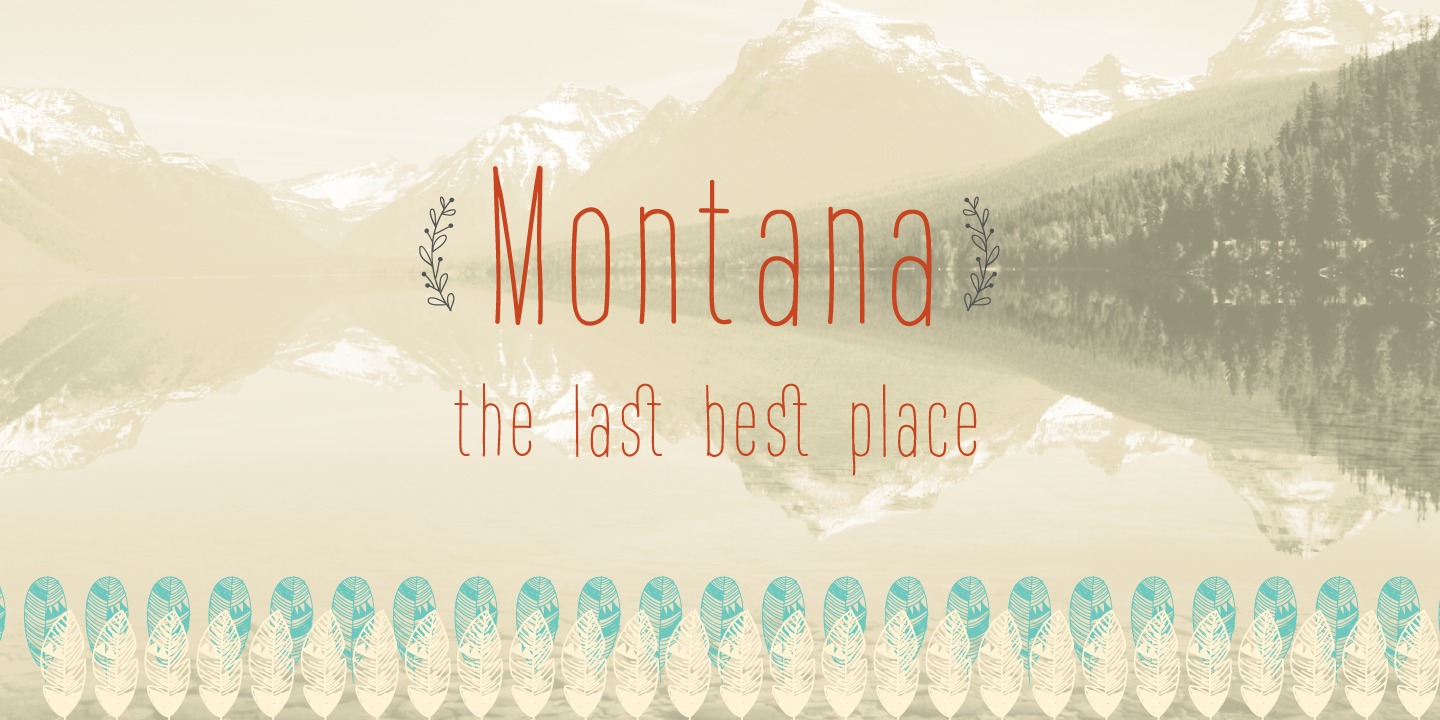 Schriftart Montana