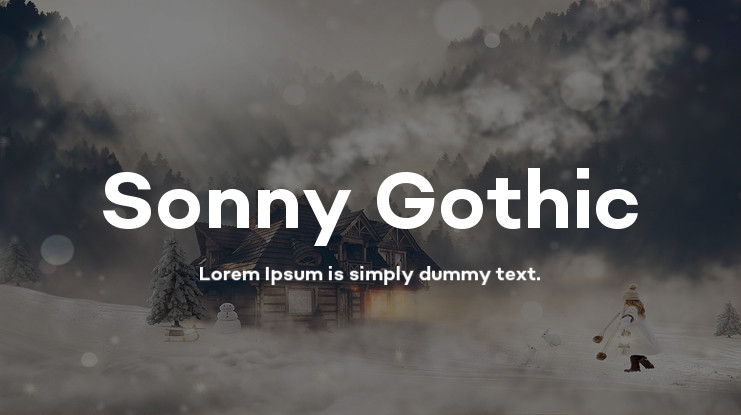 Schriftart Sonny Gothic Cond