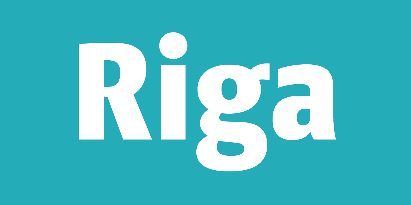 Schriftart Riga