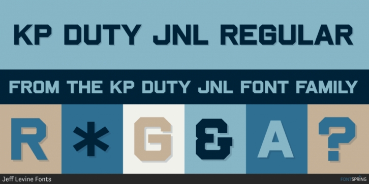 Schriftart KP Duty JNL