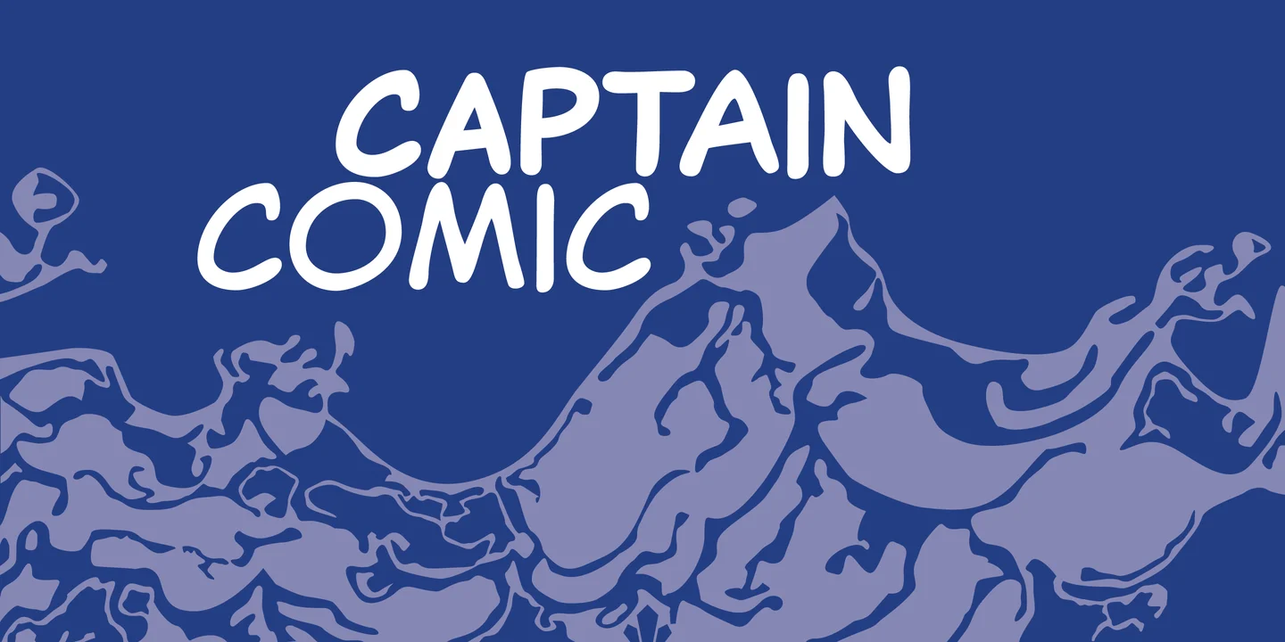 Schriftart Captain Comic