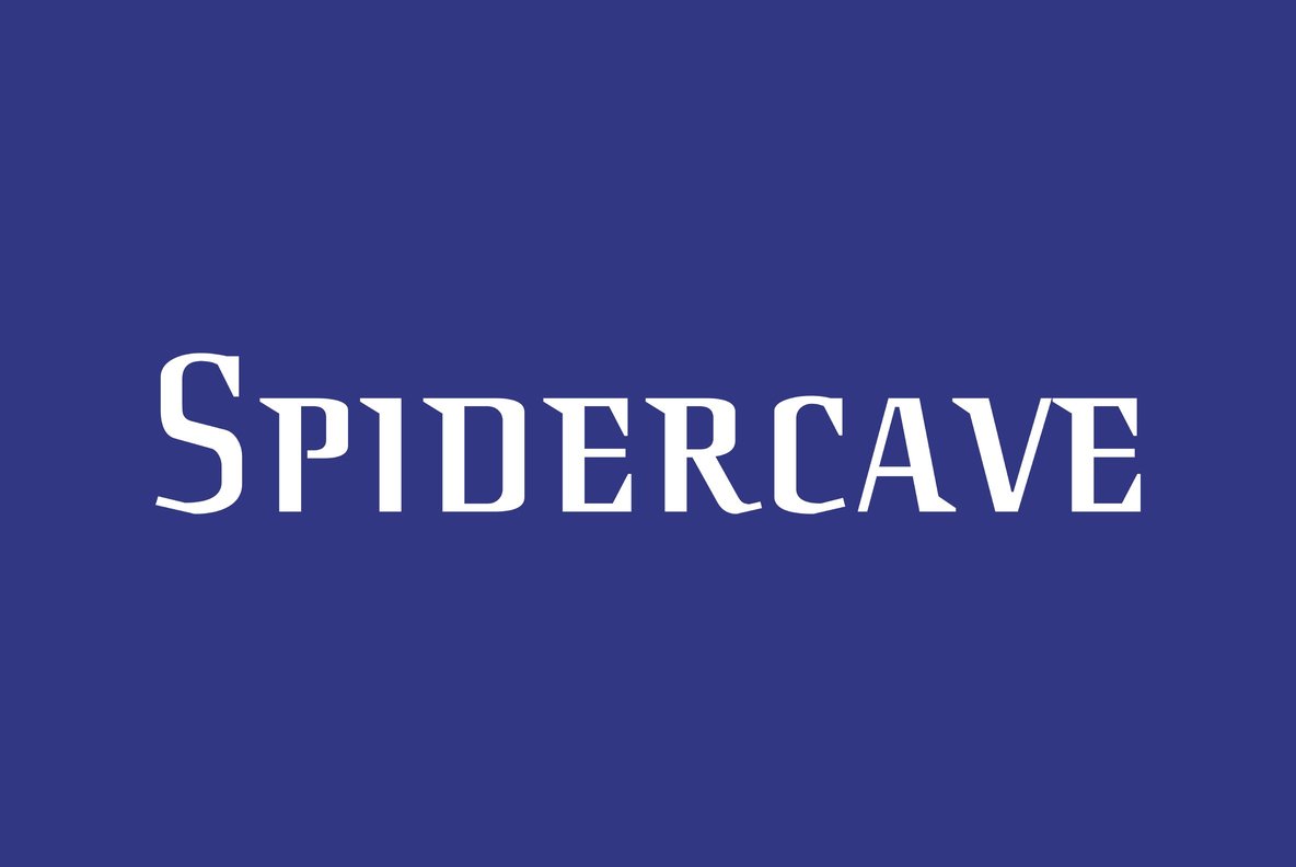 Schriftart Spider Cave