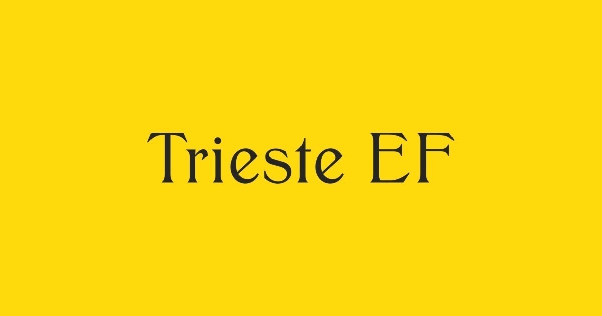 Schriftart Trieste EF