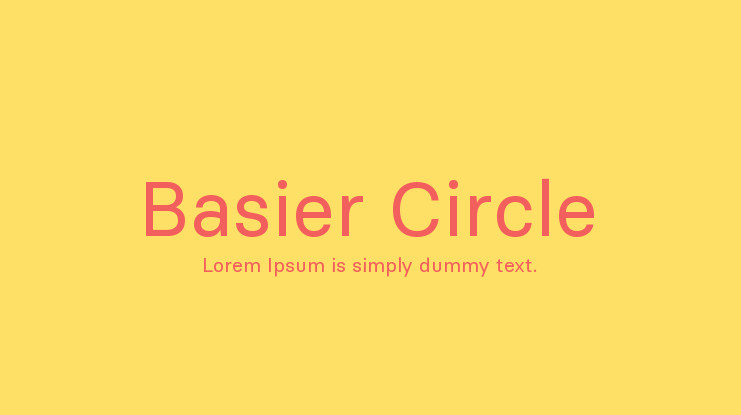 Schriftart Basier Circle