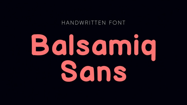 Schriftart Balsamiq Sans