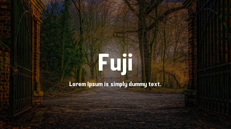 Schriftart Fuji
