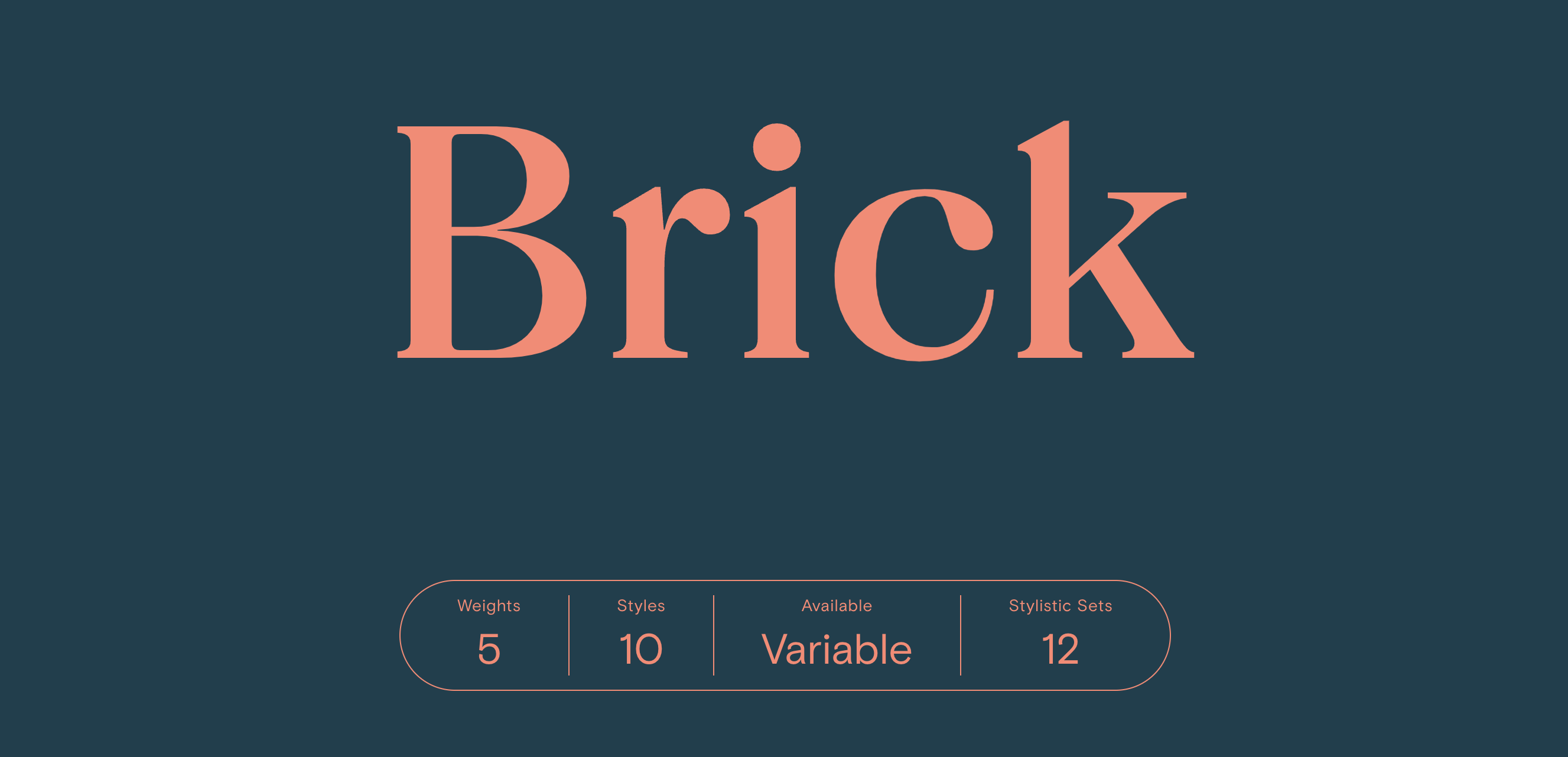 Schriftart Brick Pro