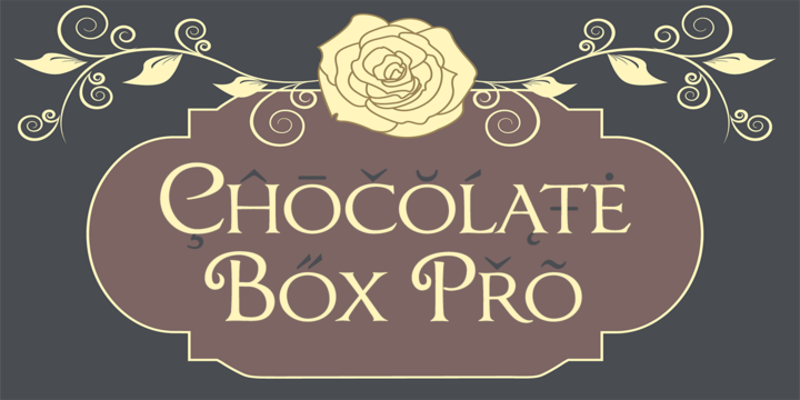 Schriftart Chocolate Box Pro