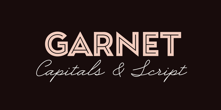 Schriftart Garnet