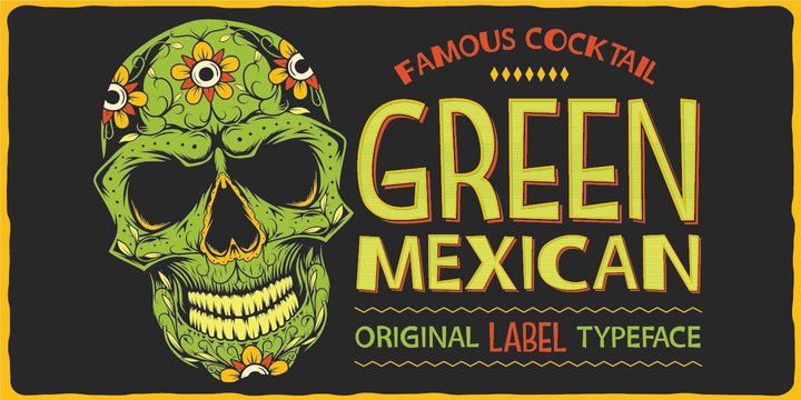 Schriftart Green Mexican