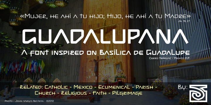 Schriftart Guadalupana