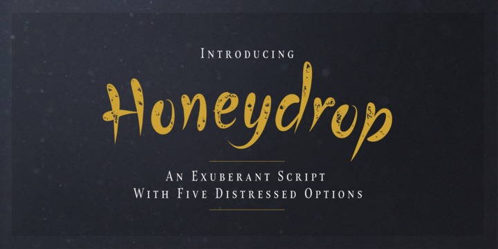 Schriftart HoneyDrop