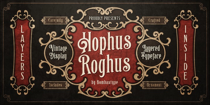 Schriftart Hophus Roghus