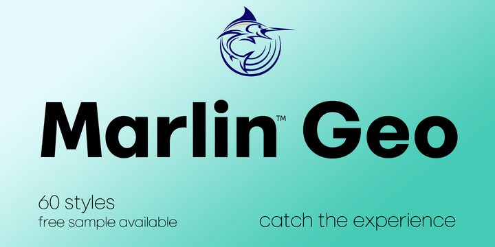 Schriftart Marlin Geo