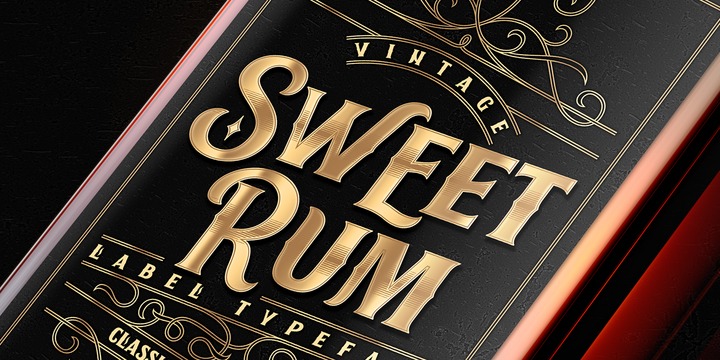 Schriftart Sweet Rum