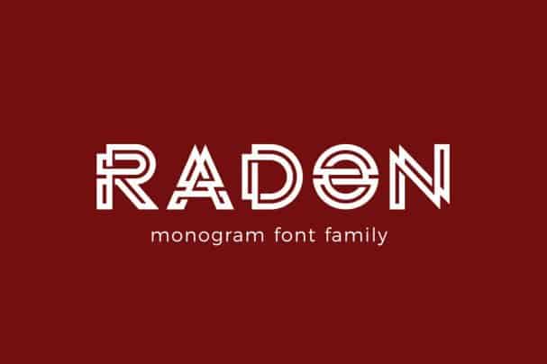 Schriftart Radon