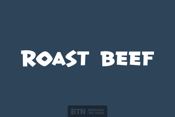 Schriftart Roast Beef BTN