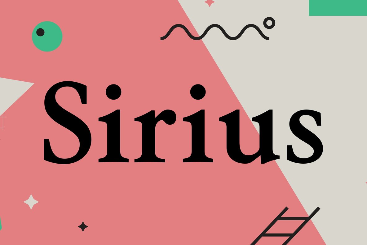 Schriftart Sirius