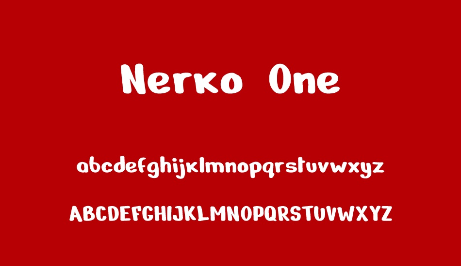 Schriftart Nerko One