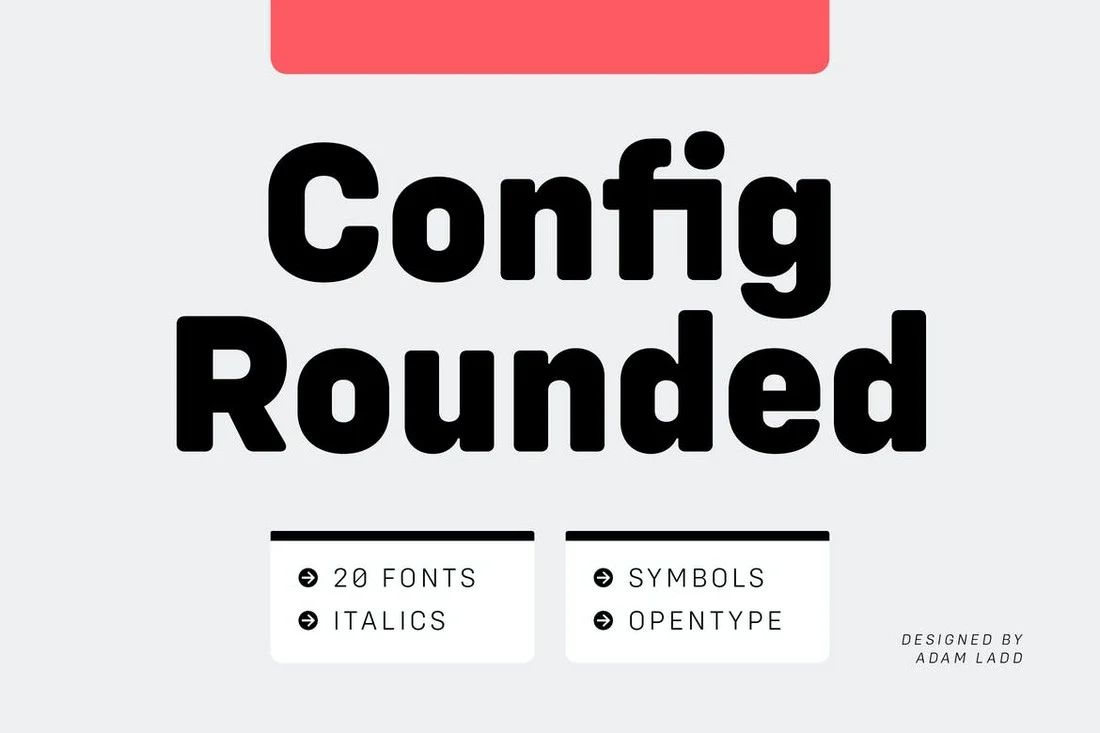 Schriftart Config Rounded