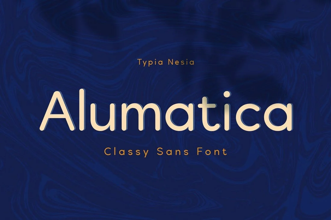 Schriftart Alumatica