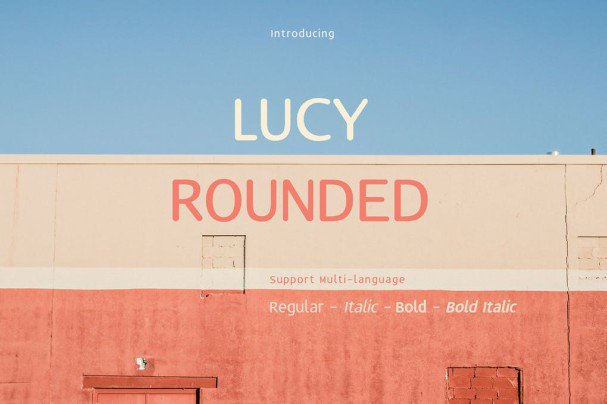 Schriftart Lucy Rounded