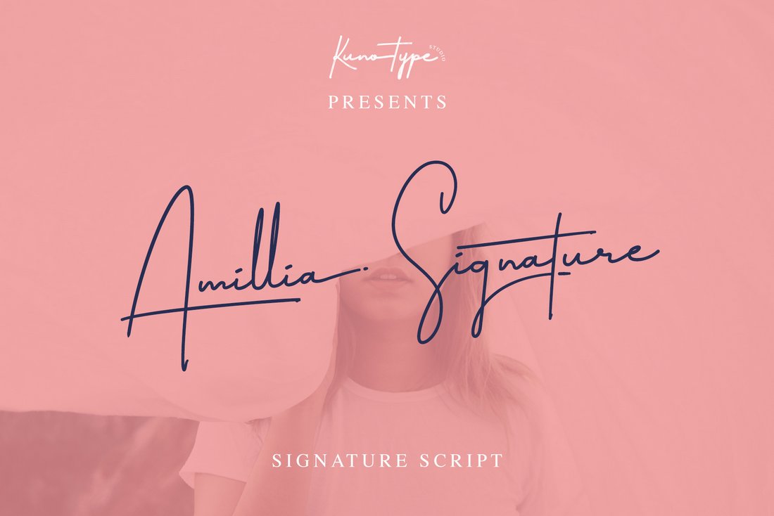Schriftart Amillia Signature