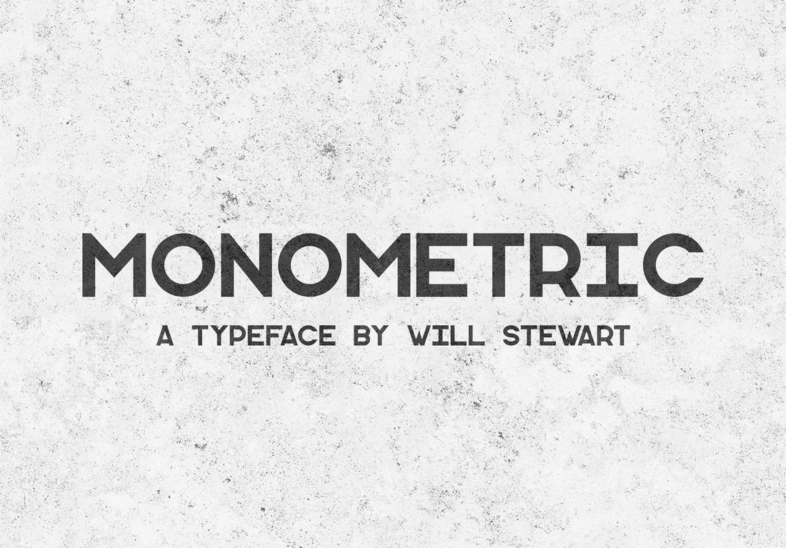 Schriftart Monometric